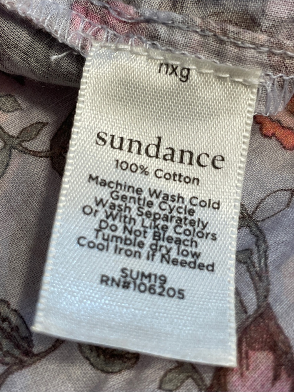 Sundance Catalog Pink Floral Lounge Pants with Red Accents size XS - Picture 5 of 7